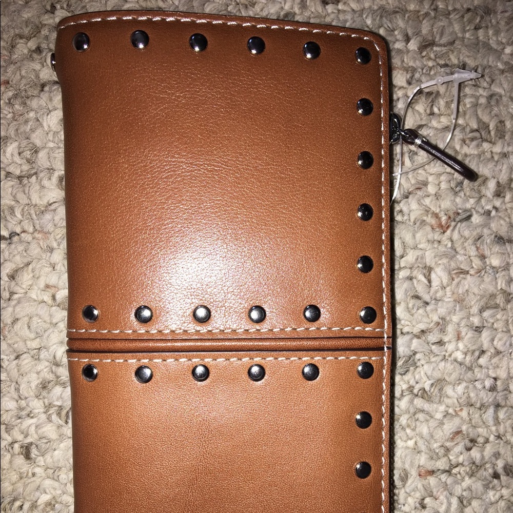 Michael kors studded leather wallet